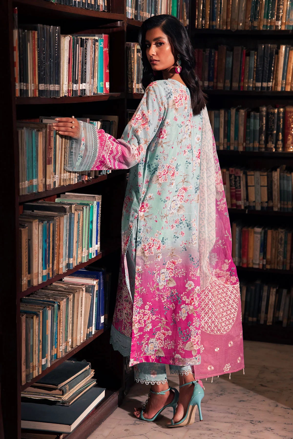 Nureh Glam Girl Unstiched lawn collection 2025 - GL-16