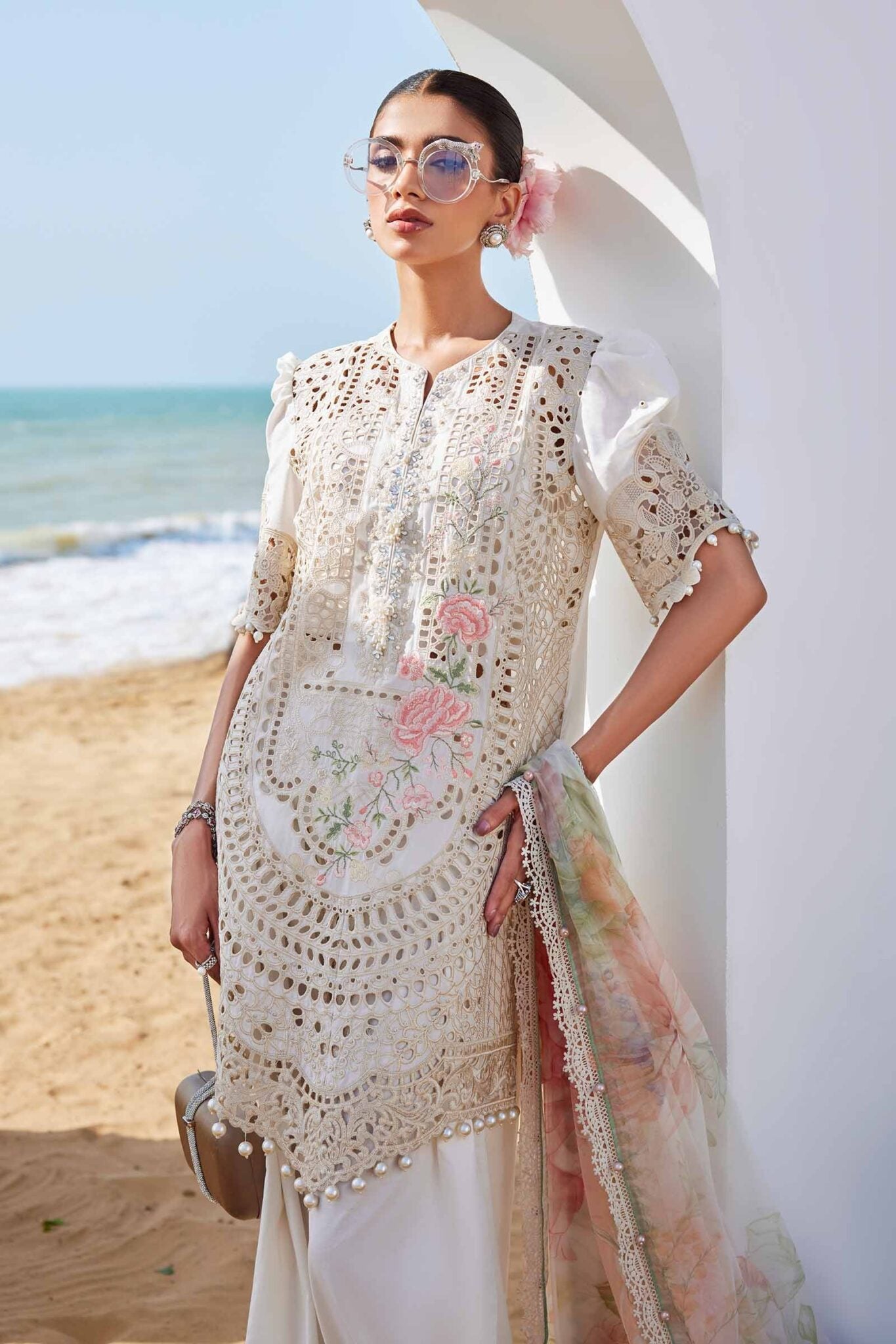 Maria B Eid Luxury Unstitched Lawn Suits 2025 - EID LAWN-25-07