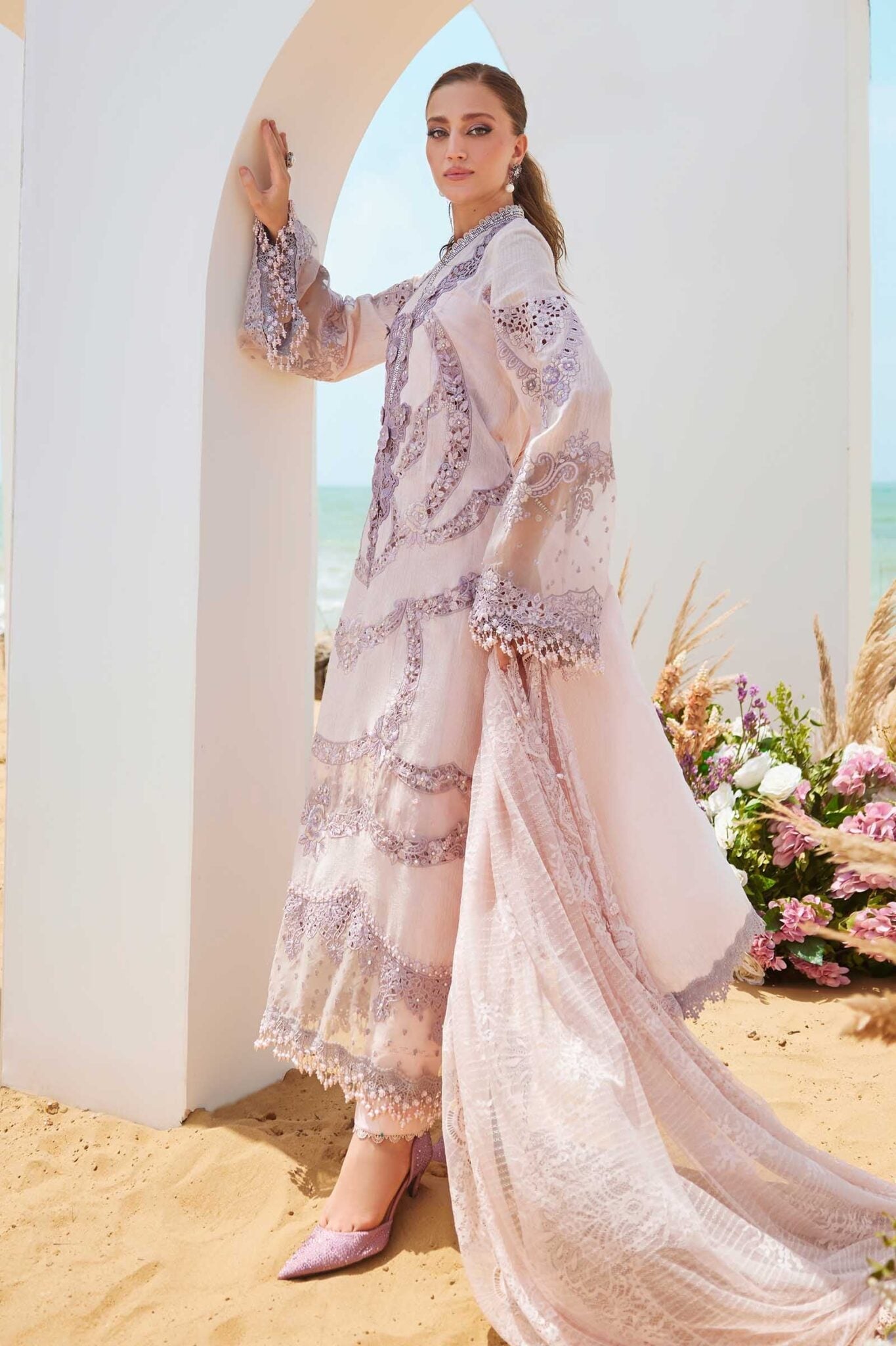 Maria B Eid Luxury Unstitched Lawn Suits 2025 - EID LAWN-25-02
