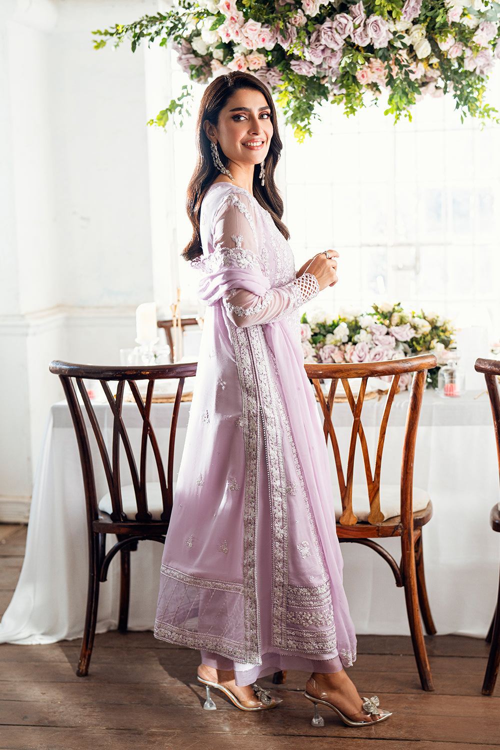 Azure Luxe Eid Drop 3 Chiffon Collection 2025 - Twilight Lavender