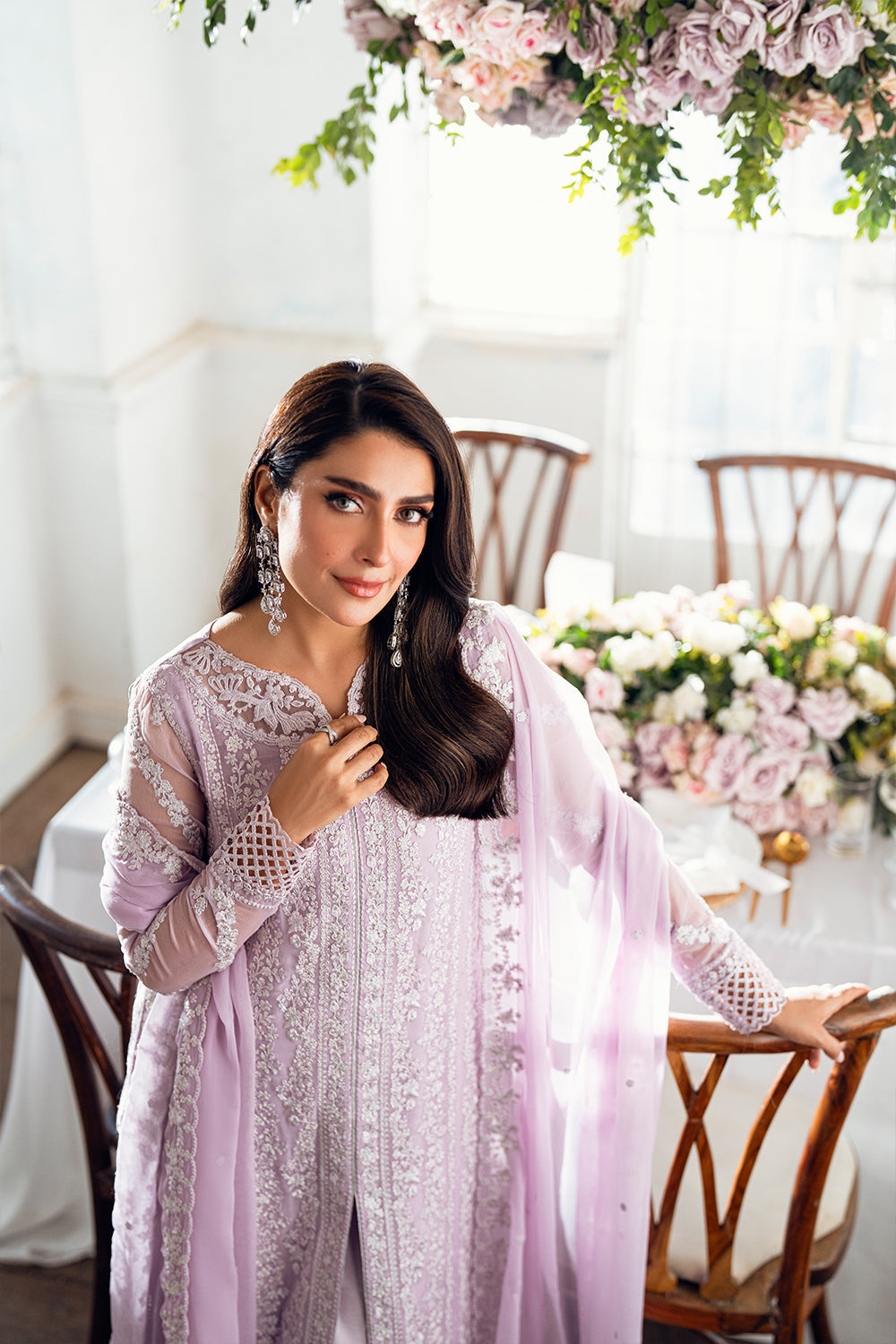 Azure Luxe Eid Drop 3 Chiffon Collection 2025 - Twilight Lavender