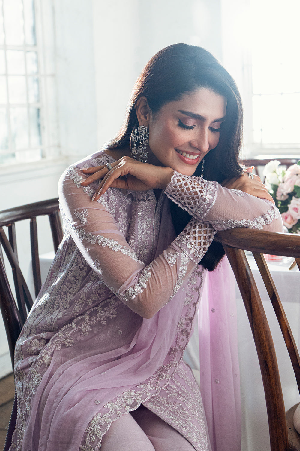 Azure Luxe Eid Drop 3 Chiffon Collection 2025 - Twilight Lavender