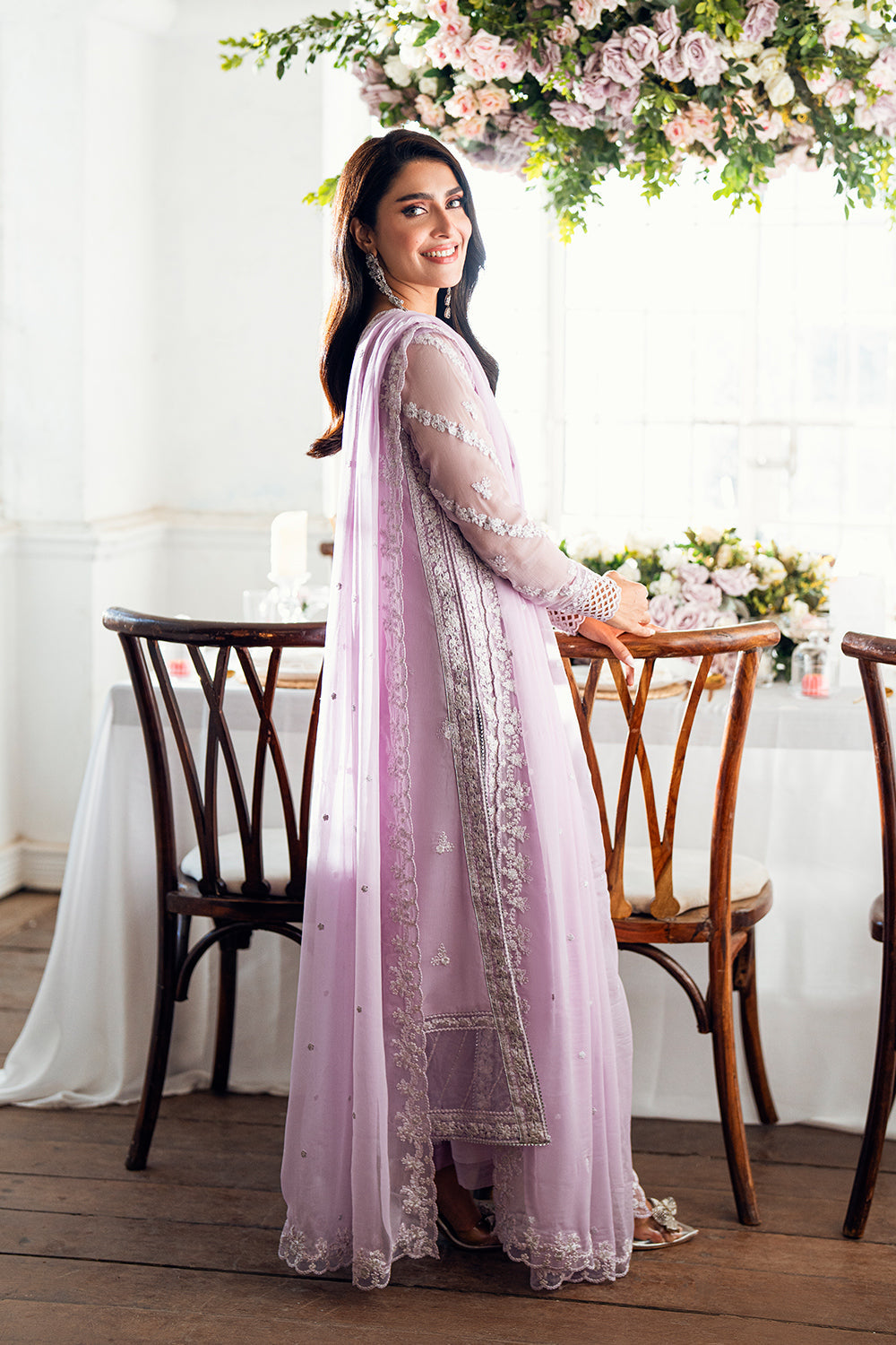 Azure Luxe Eid Drop 3 Chiffon Collection 2025 - Twilight Lavender