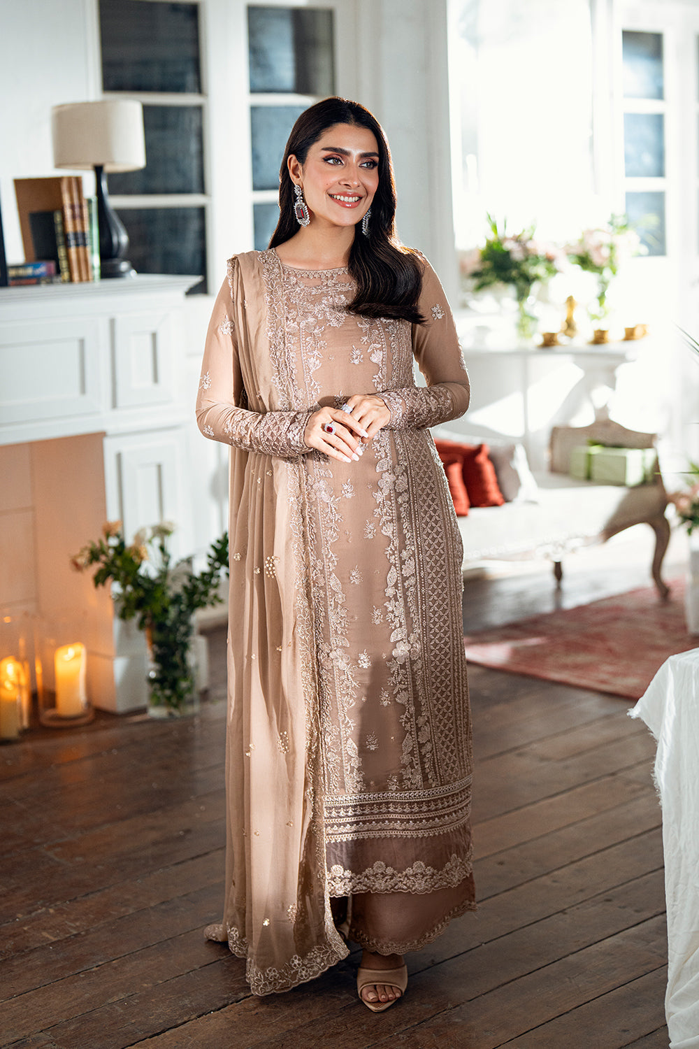 Azure Luxe Eid Drop 3 Chiffon Collection 2025 - Hazel Veil