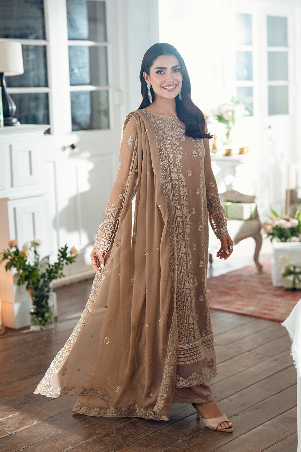 Azure Luxe Eid Drop 3 Chiffon Collection 2025 - Hazel Veil
