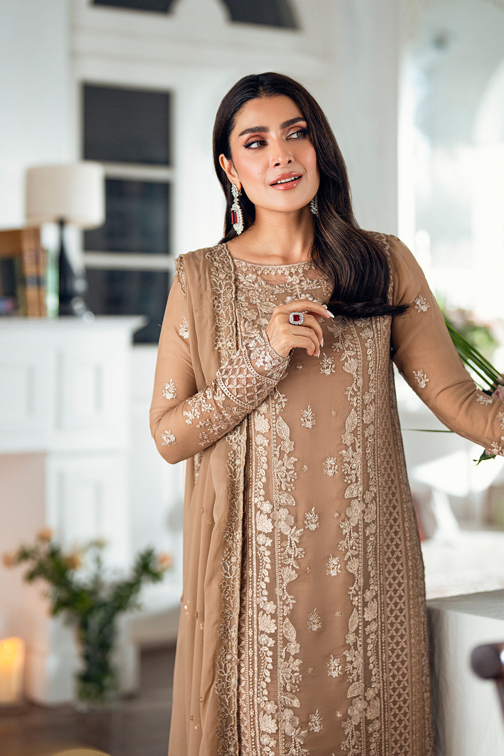 Azure Luxe Eid Drop 3 Chiffon Collection 2025 - Hazel Veil