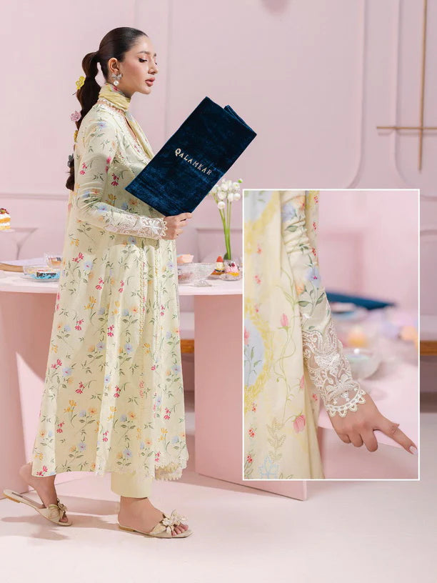 Qalamkar Qprints Embroidered Unstitched Lawn Suits Vol 2 - 2025 - 4B