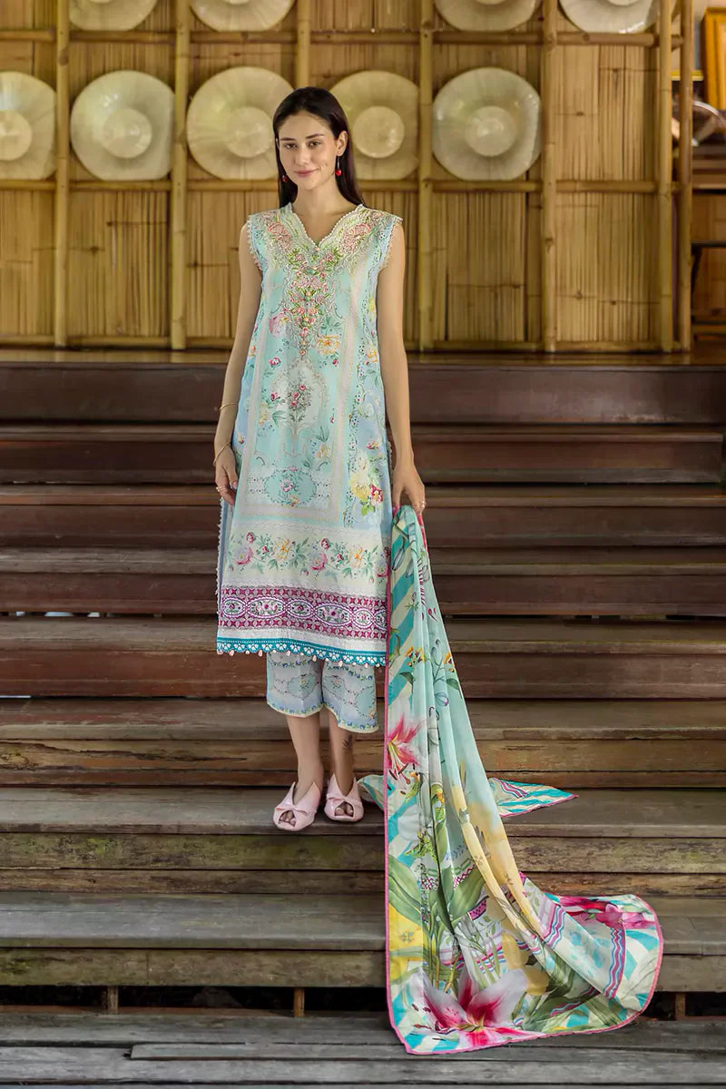 Roheenaz Ethereal Bloom Lawn Suits 2025 - 8A - Mistelle