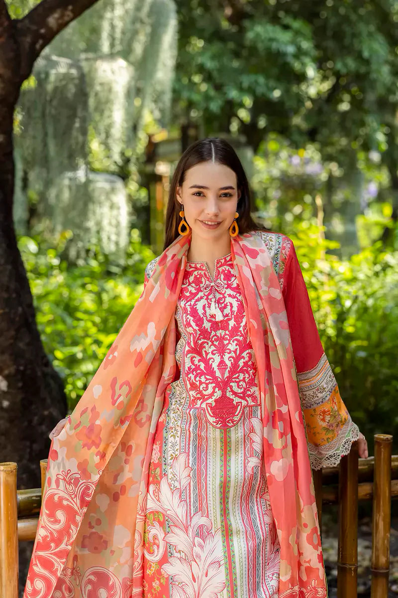 Roheenaz Ethereal Bloom Lawn Suits 2025 - 3A - Roselle