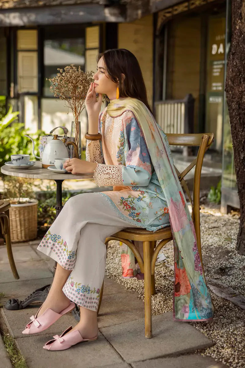 Roheenaz Ethereal Bloom Lawn Suits 2025 - 1B - Ornella