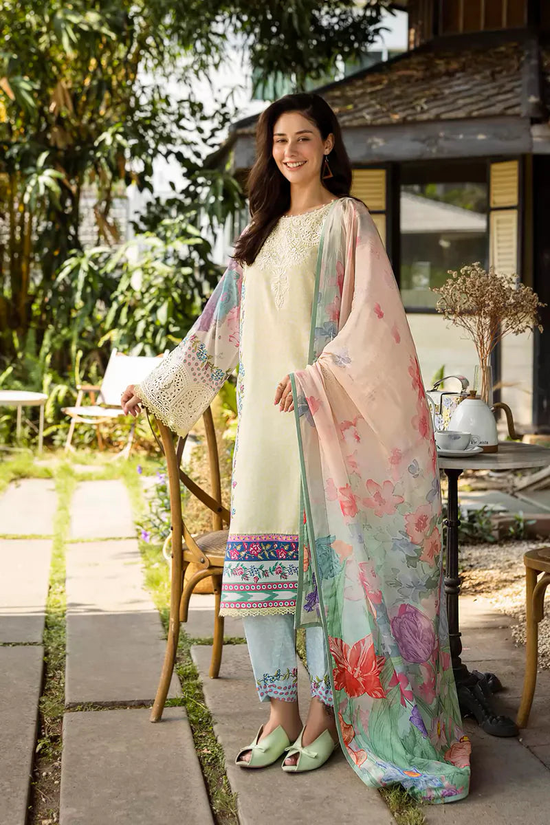 Roheenaz Ethereal Bloom Lawn Suits 2025 - 1A - Velora