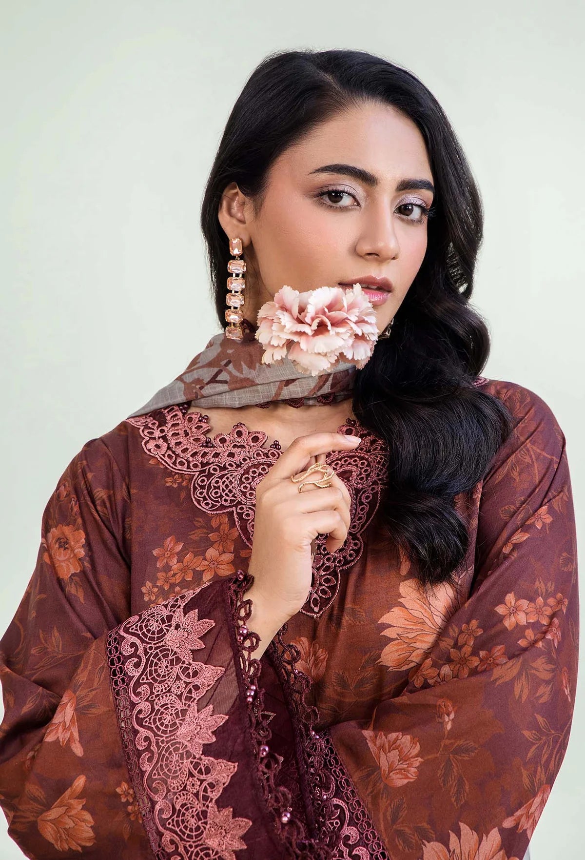 Adan Libas Prints Unstitched Lawn Suits - 2718