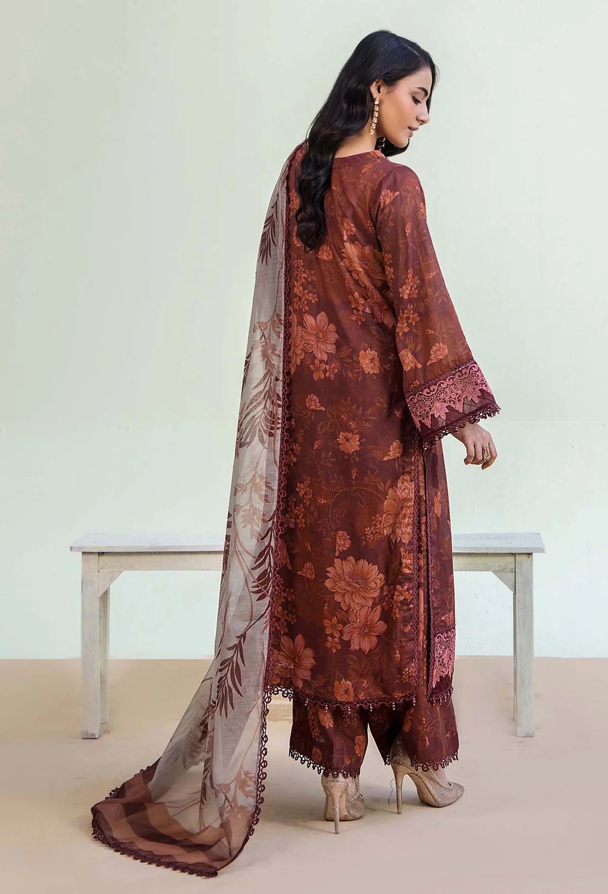 Adan Libas Prints Unstitched Lawn Suits - 2718
