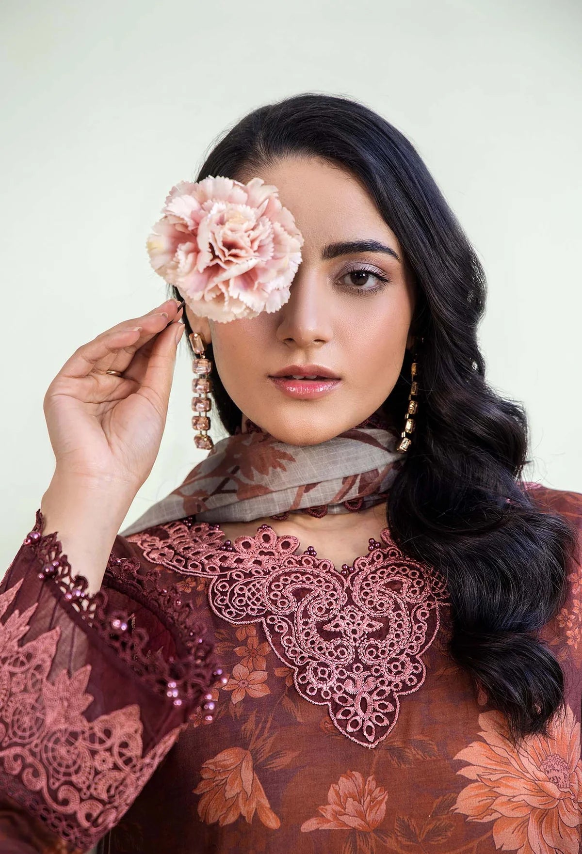 Adan Libas Prints Unstitched Lawn Suits - 2718