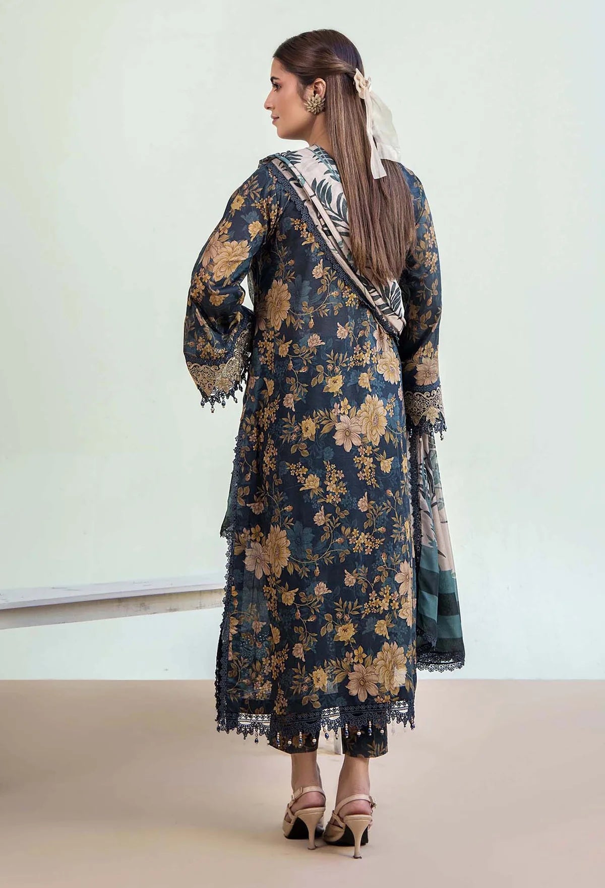 Adan Libas Prints Unstitched Lawn Suits - 2717