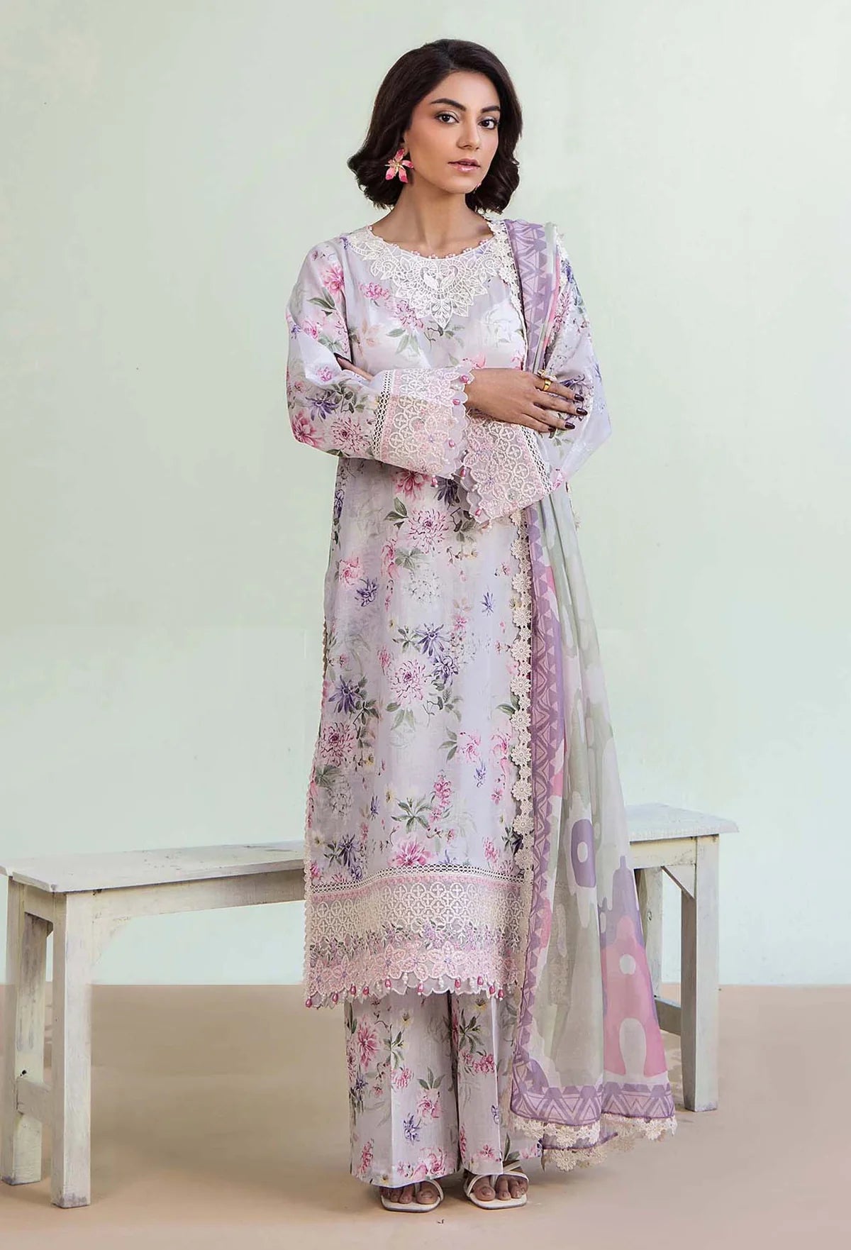 Adan Libas Prints Unstitched Lawn Suits - 2716