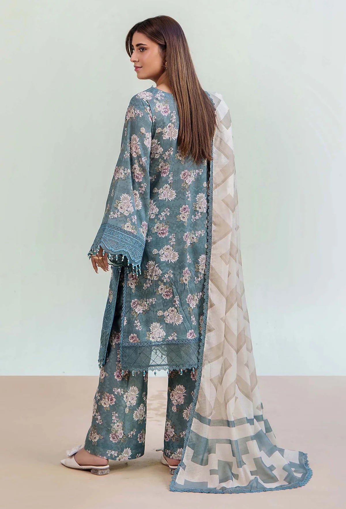 Adan Libas Prints Unstitched Lawn Suits - 2714