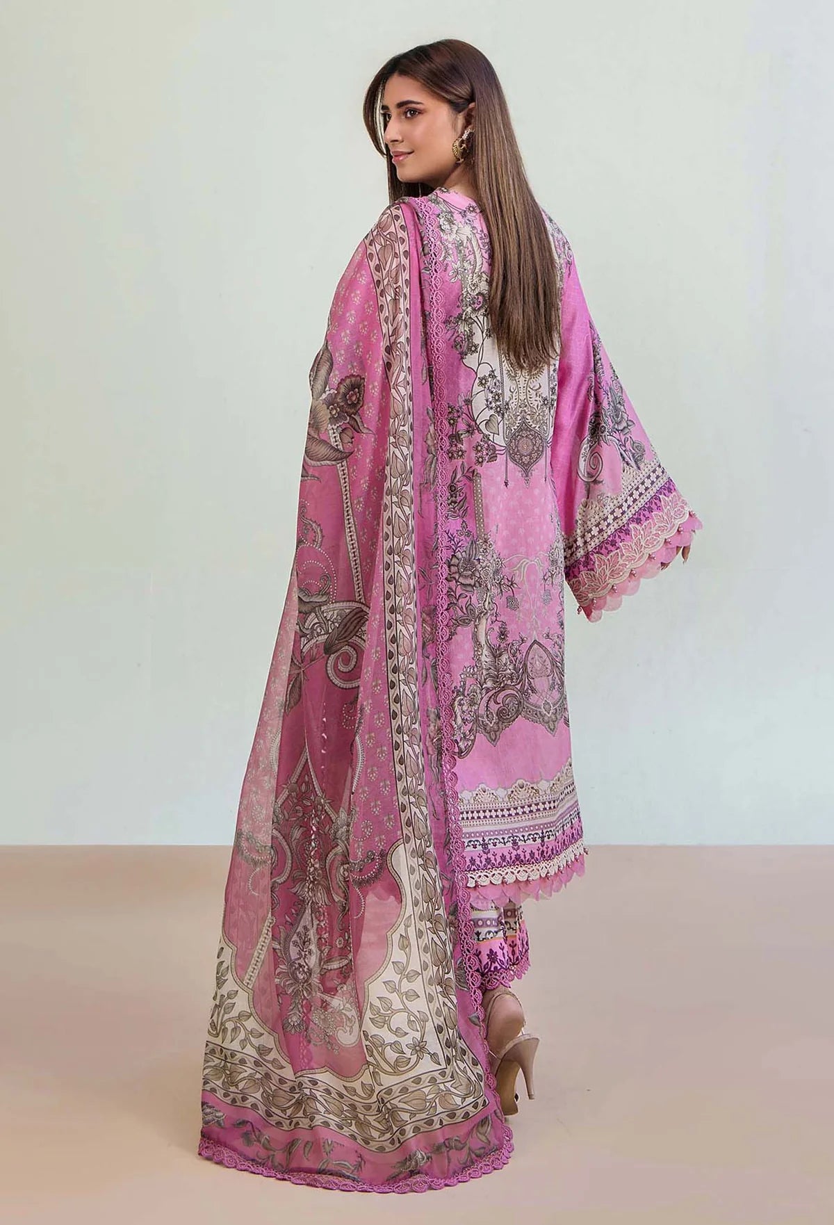 Adan Libas Prints Unstitched Lawn Suits - 2712