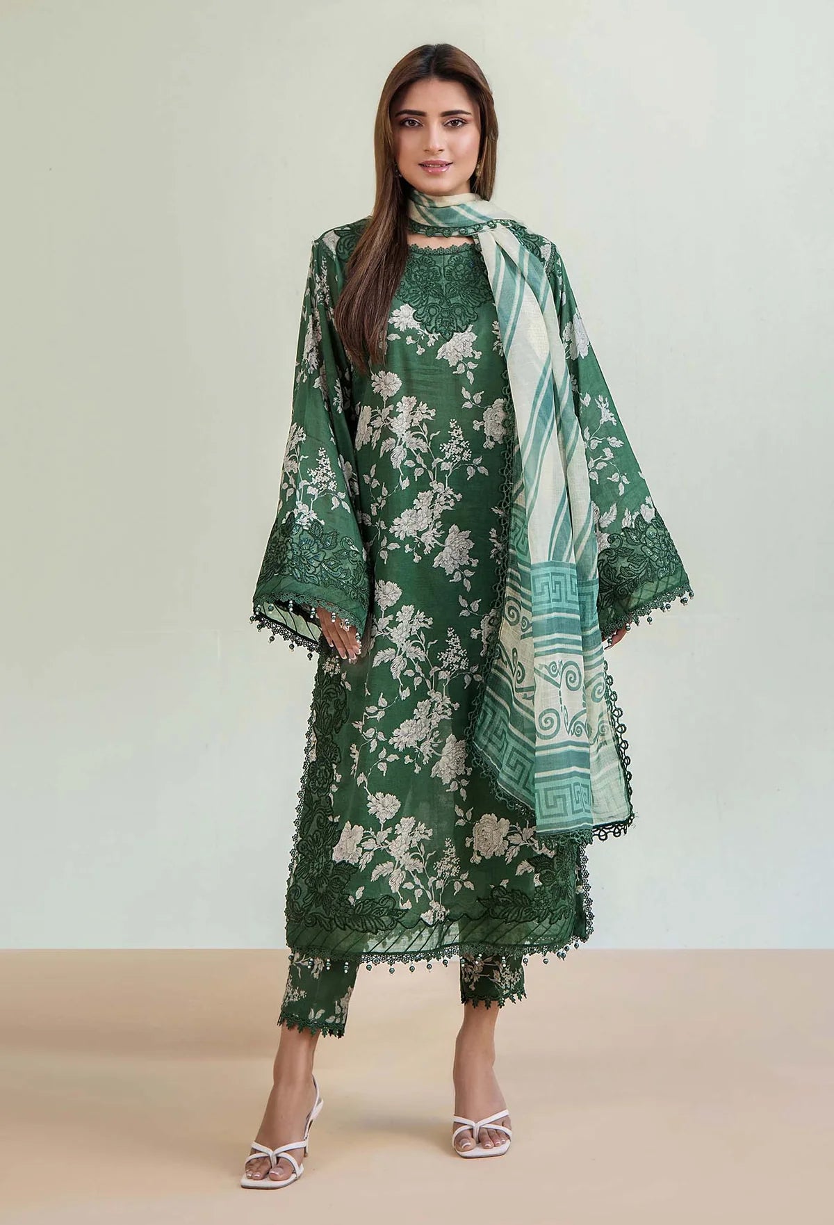 Adan Libas Prints Unstitched Lawn Suits - 2710