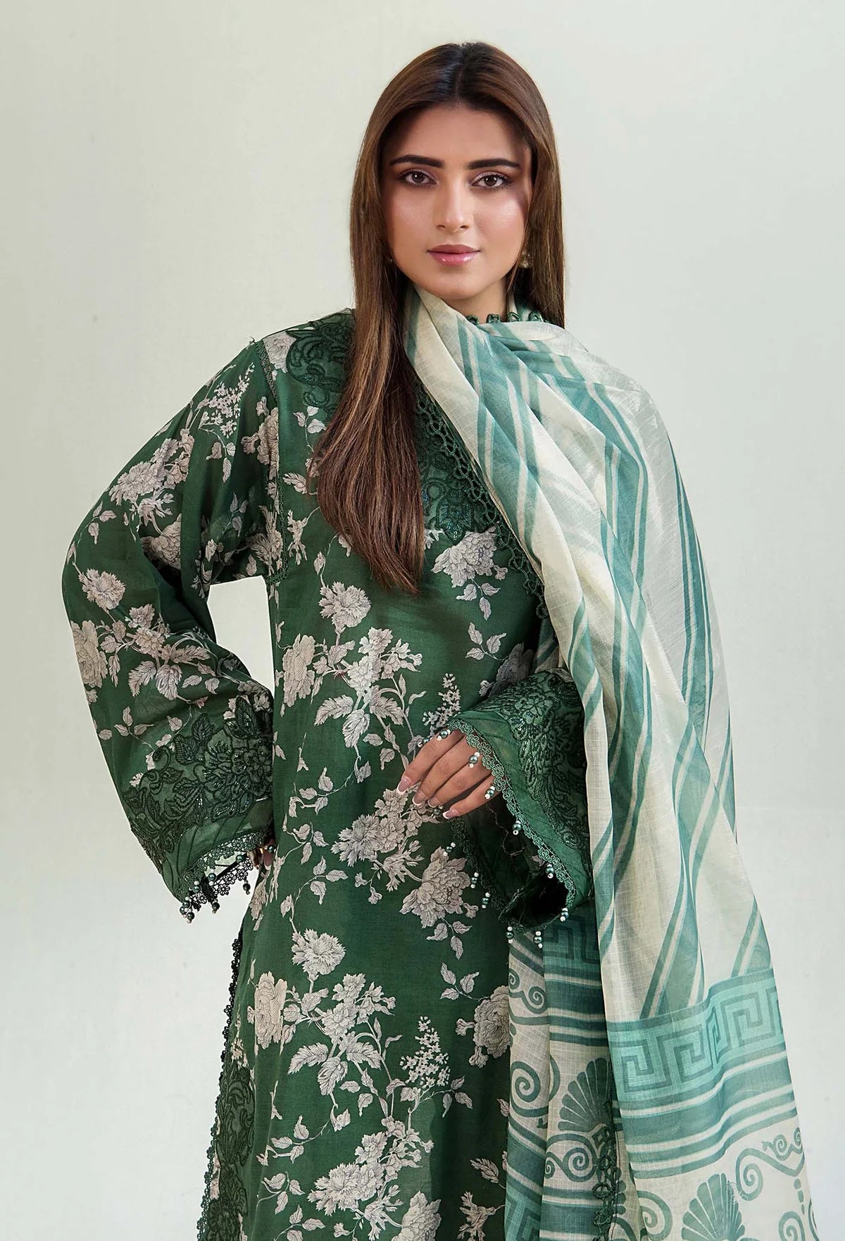 Adan Libas Prints Unstitched Lawn Suits - 2710