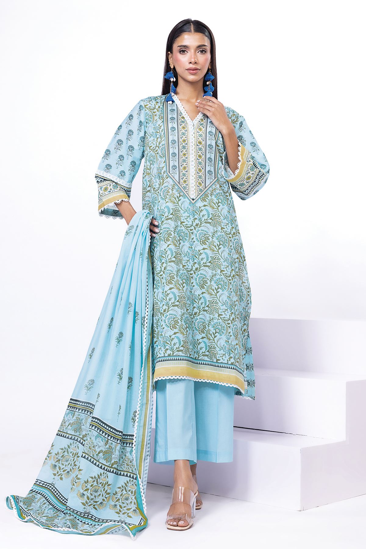 Khaadi Prints Unstitched Lawn Suits 2025 - 121B