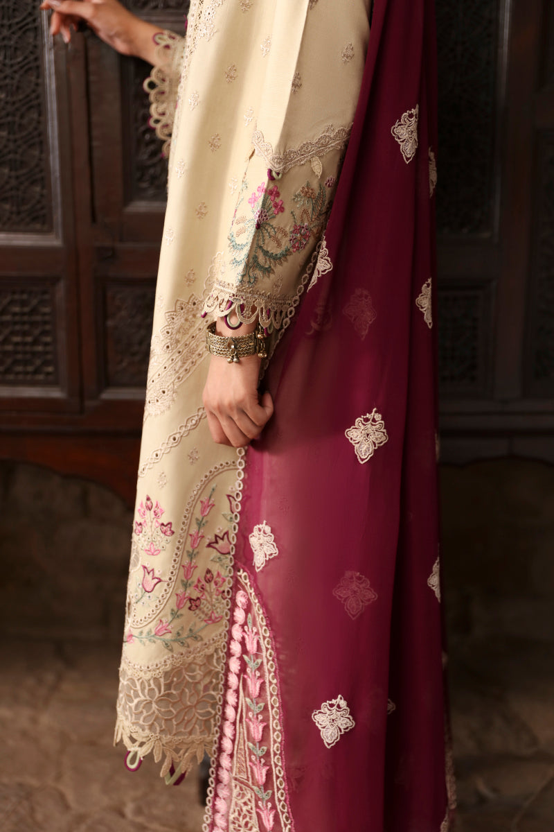 Qalamkar Qlinekari Linen Suits | 2024 | LM-01
