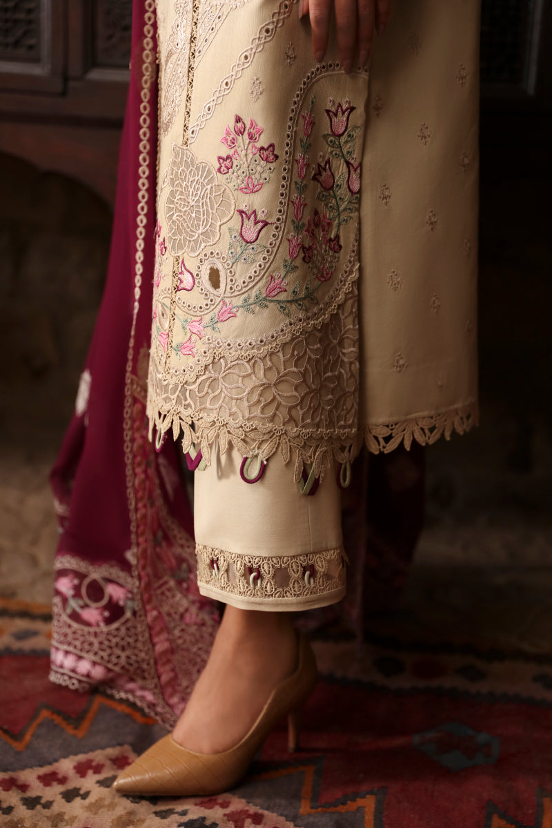 Qalamkar Qlinekari Linen Suits | 2024 | LM-01