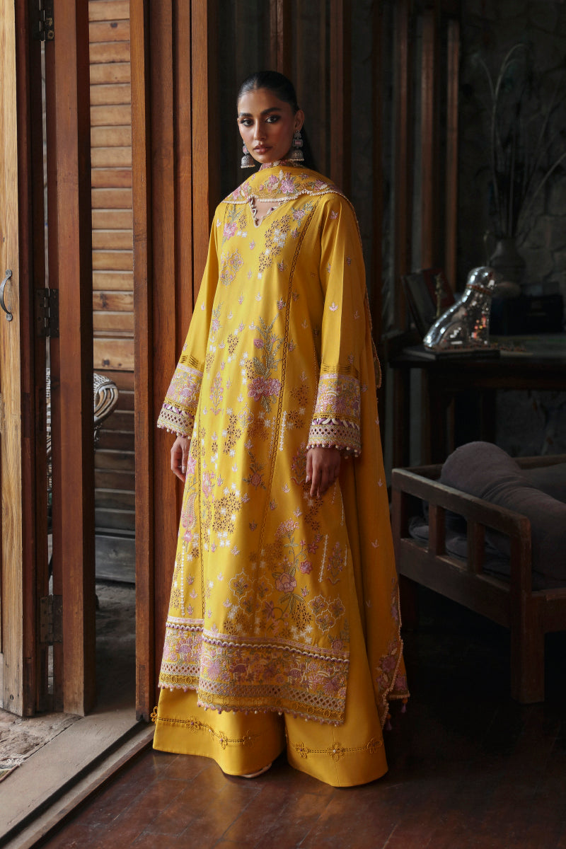 Qalamkar Qlinekari Linen Suits | 2024 | LM-04