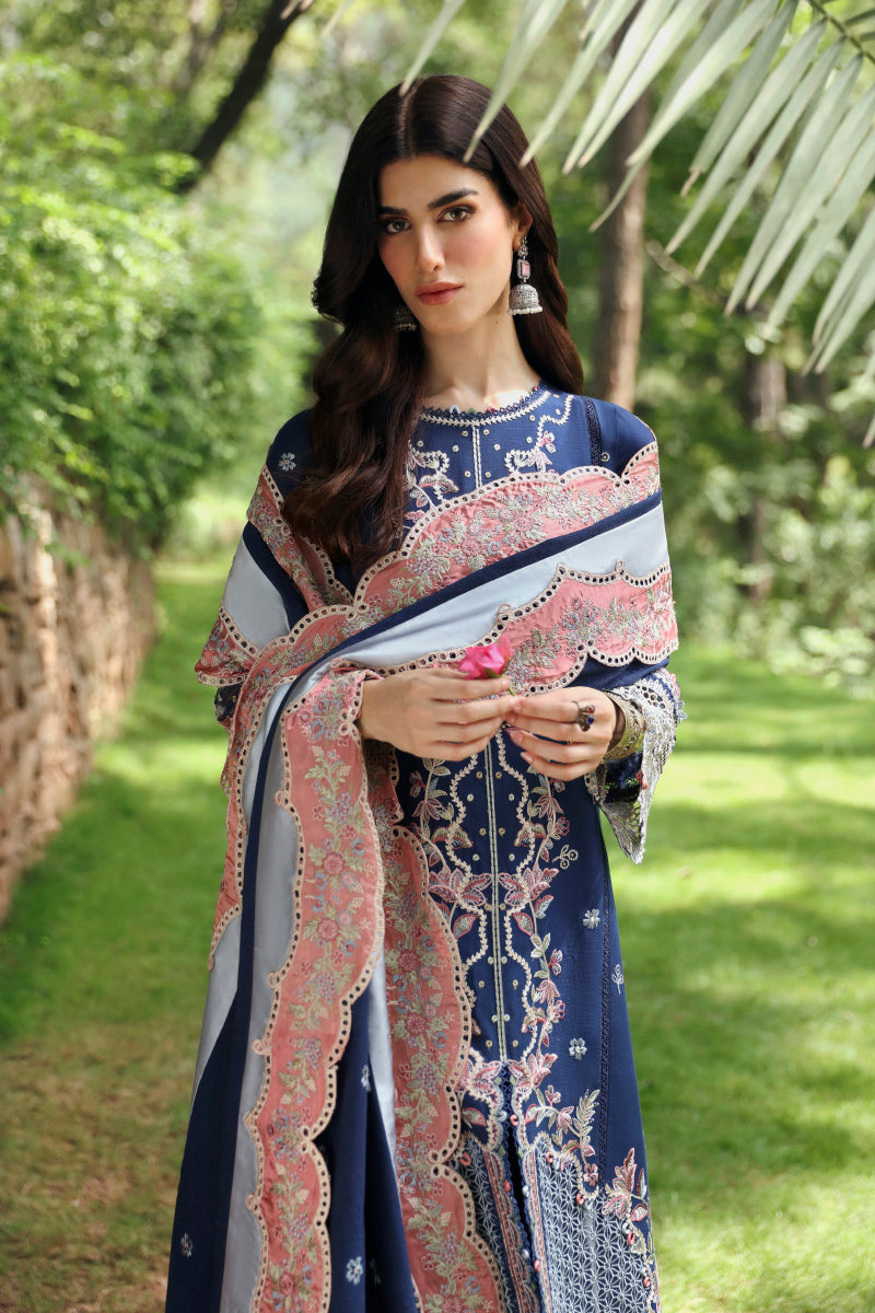 Qalamkar Qlinekari Linen Suits | 2024 | LM-06