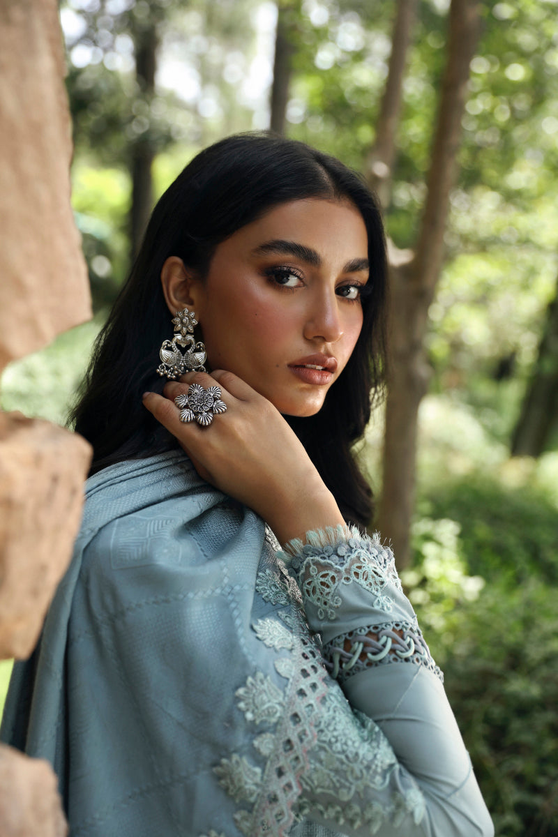 Qalamkar Qlinekari Linen Suits | 2024 | LM-08