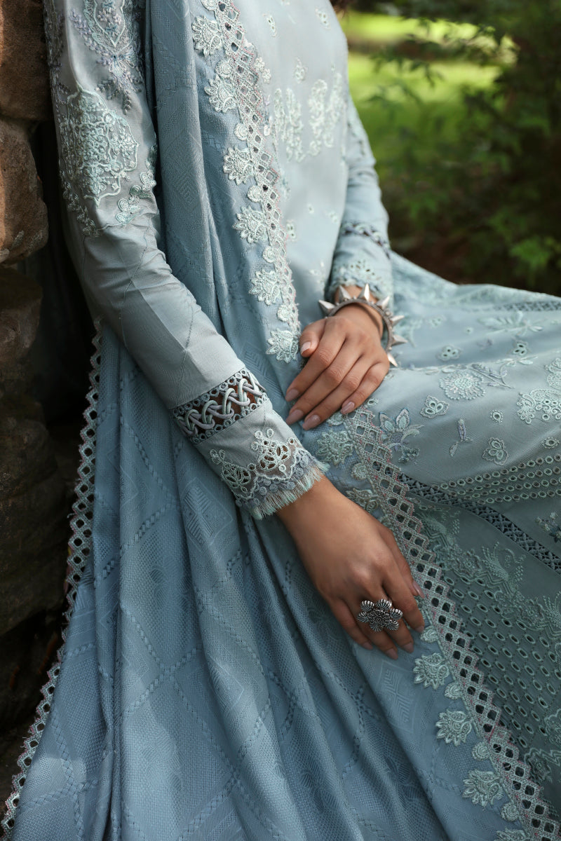 Qalamkar Qlinekari Linen Suits | 2024 | LM-08