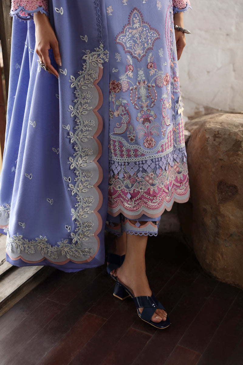 Qalamkar Qlinekari Linen Suits | 2024 | LM-09