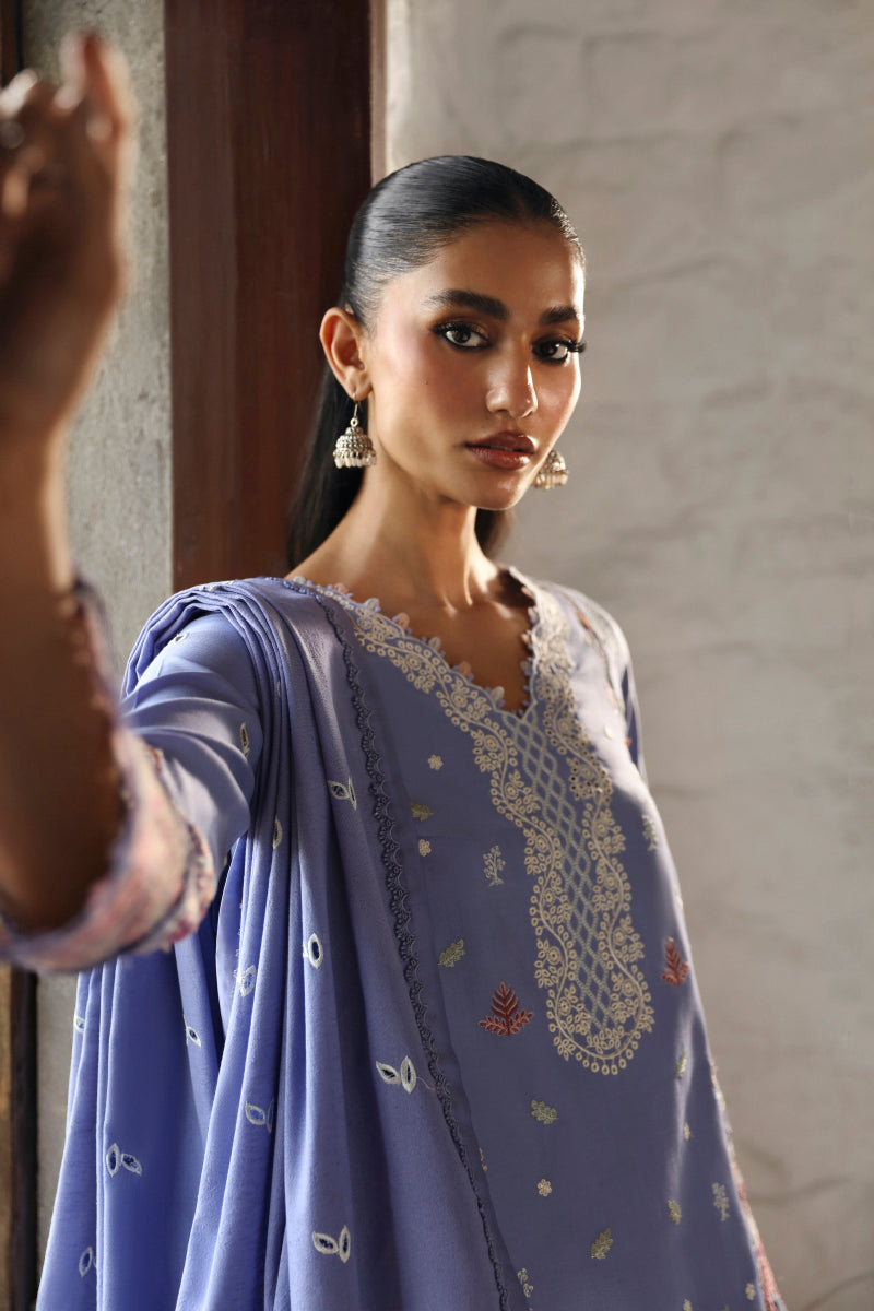 Qalamkar Qlinekari Linen Suits | 2024 | LM-09