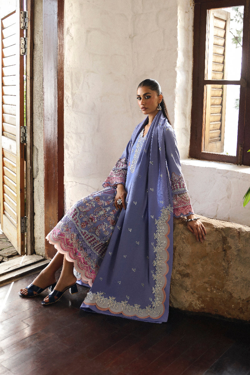 Qalamkar Qlinekari Linen Suits | 2024 | LM-09
