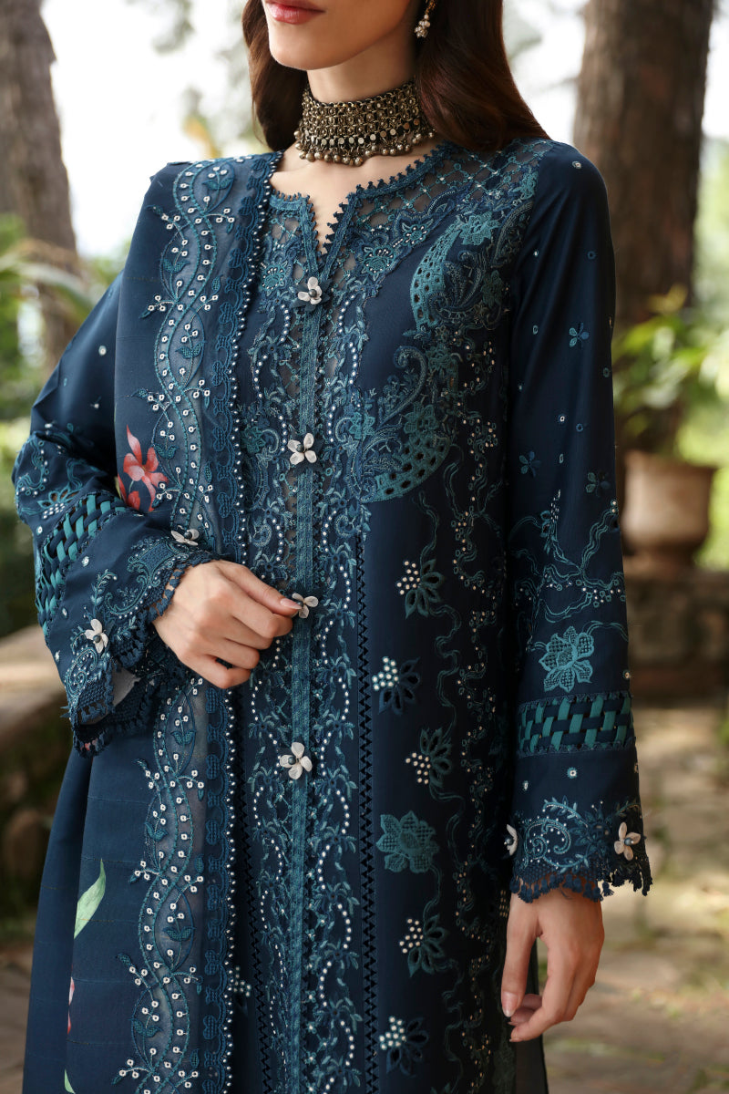 Qalamkar Qlinekari Linen Suits | 2024 | LM-10