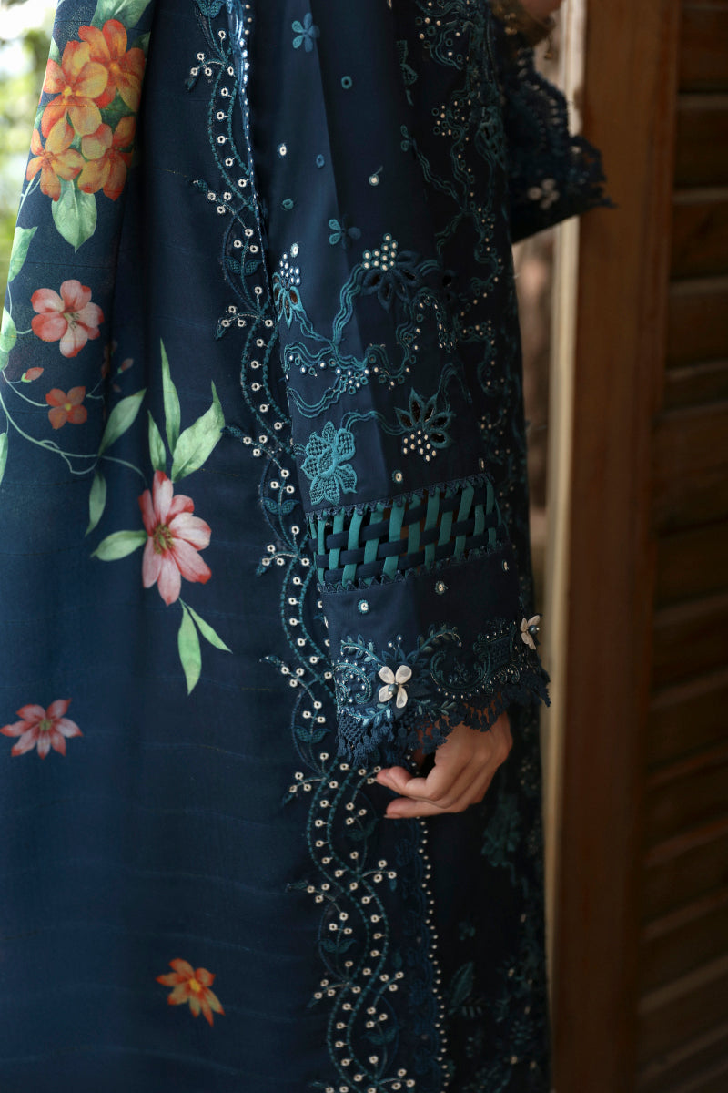 Qalamkar Qlinekari Linen Suits | 2024 | LM-10