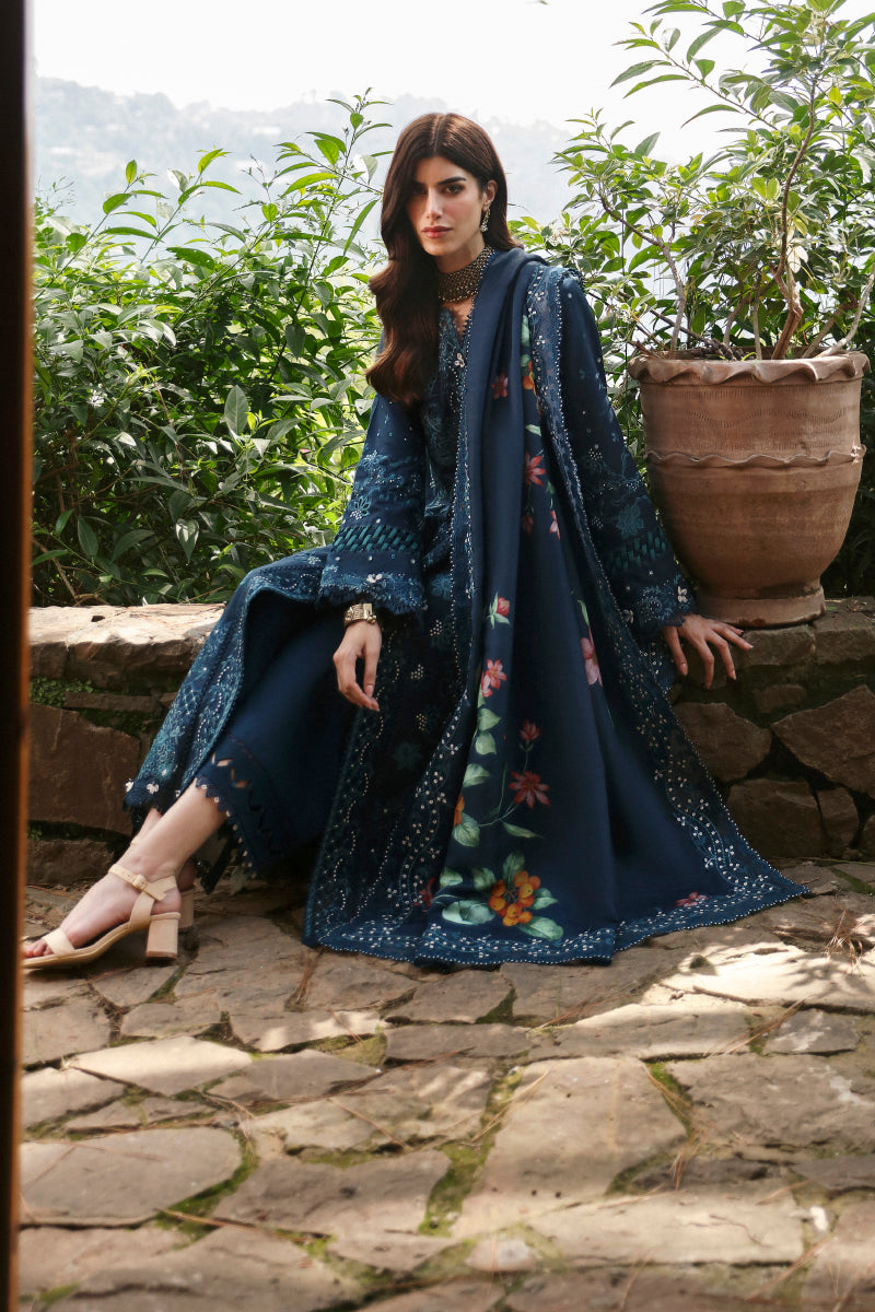 Qalamkar Qlinekari Linen Suits | 2024 | LM-10