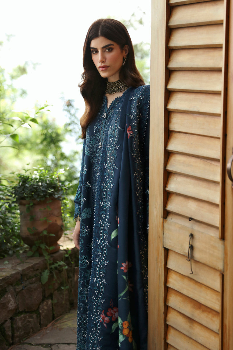 Qalamkar Qlinekari Linen Suits | 2024 | LM-10