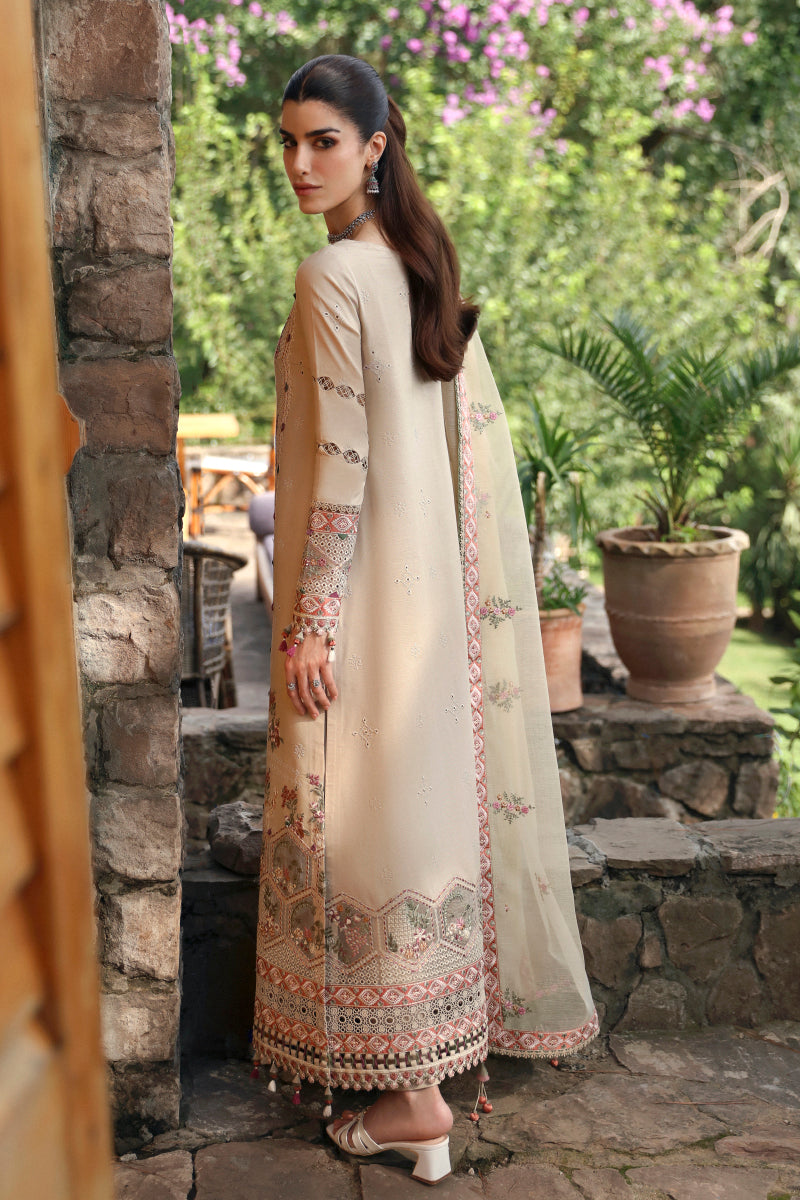 Qalamkar Qlinekari Linen Suits | 2024 | LM-11