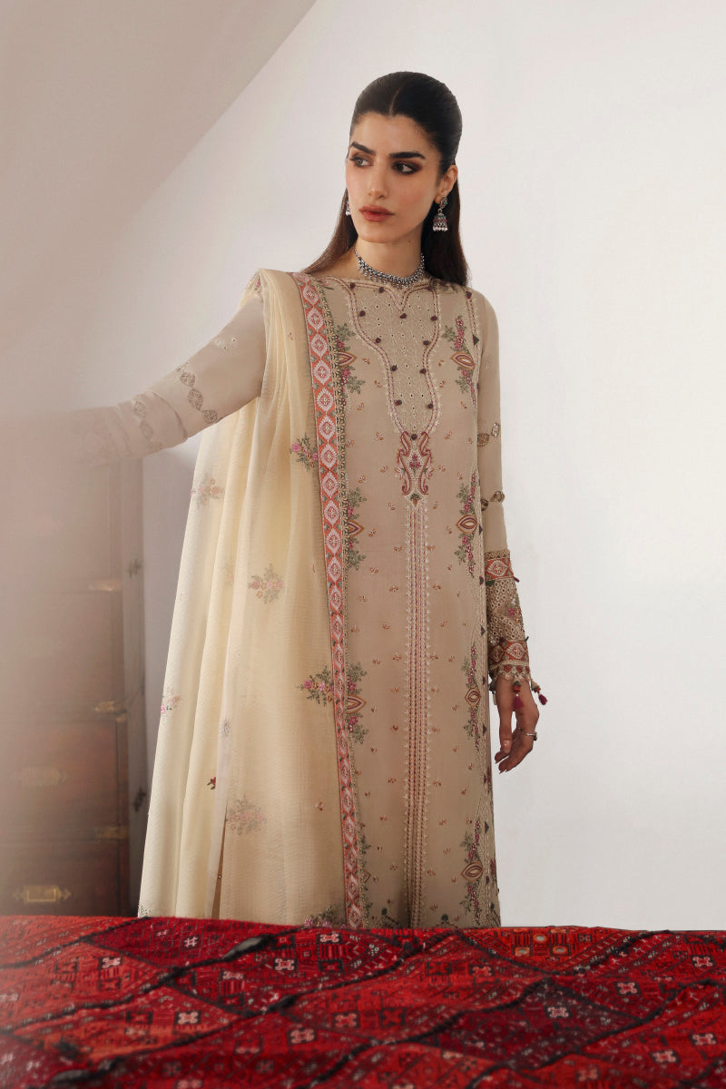 Qalamkar Qlinekari Linen Suits | 2024 | LM-11