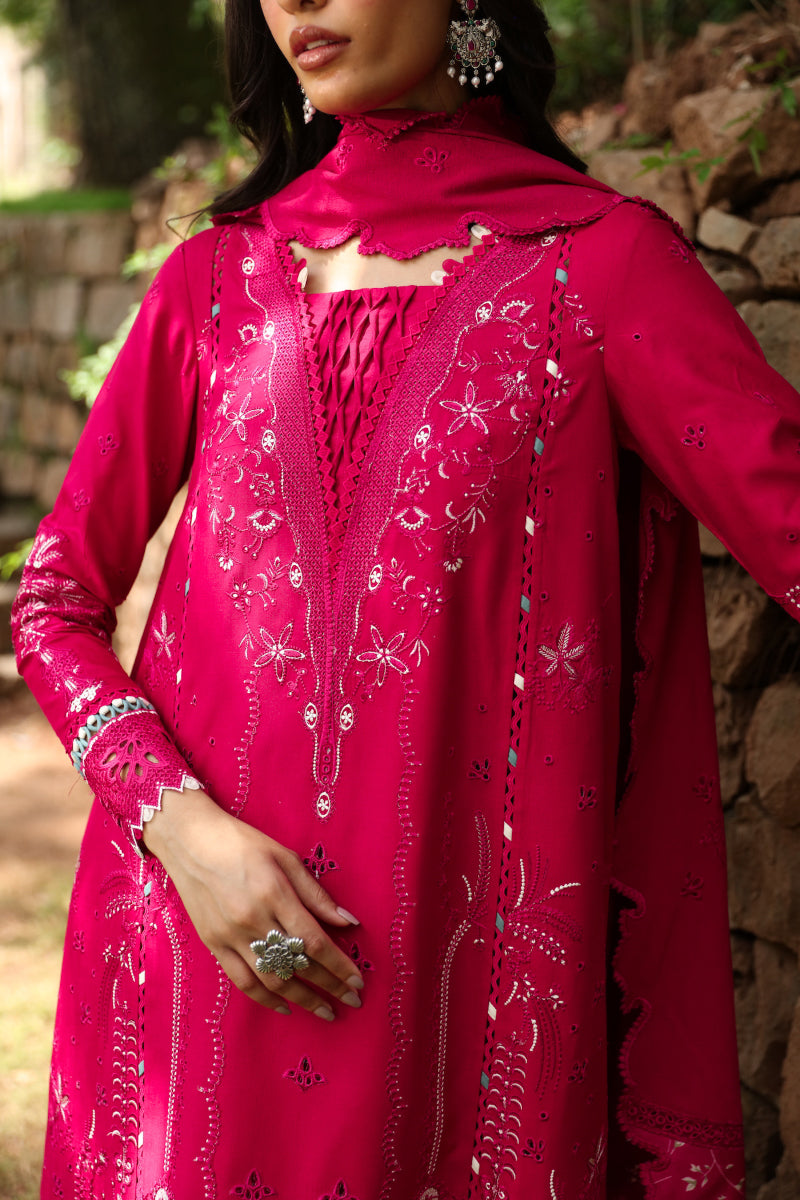 Qalamkar Qlinekari Linen Suits | 2024 | LM-13