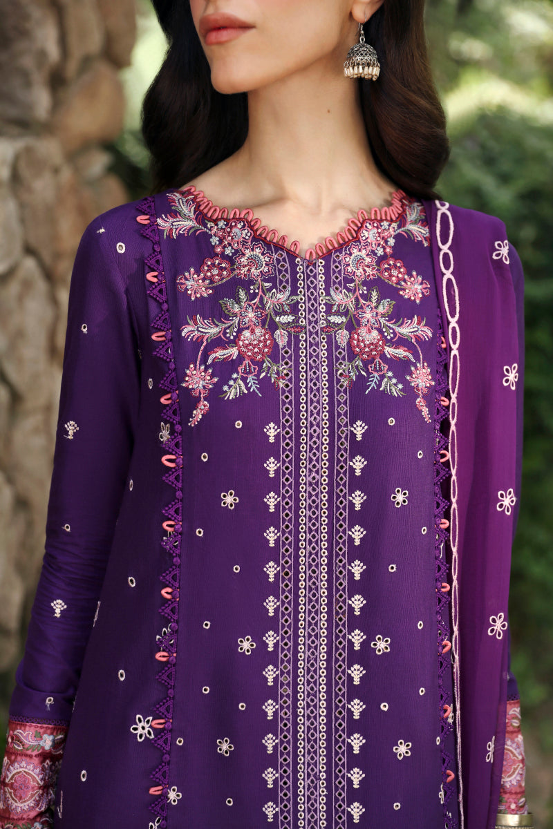 Qalamkar Qlinekari Linen Suits | 2024 | LM-15