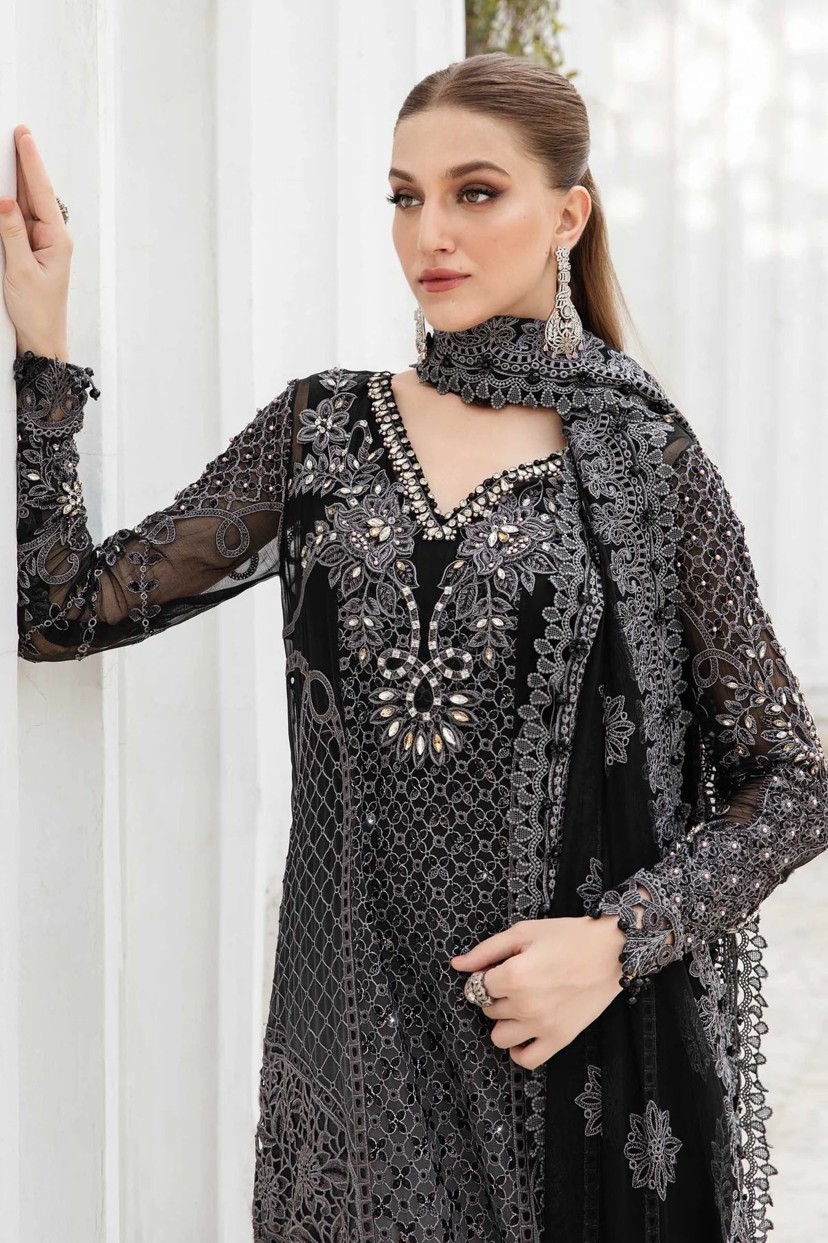 MARIA.B Chiffons Suit Collection 2024 | MPC-24-101