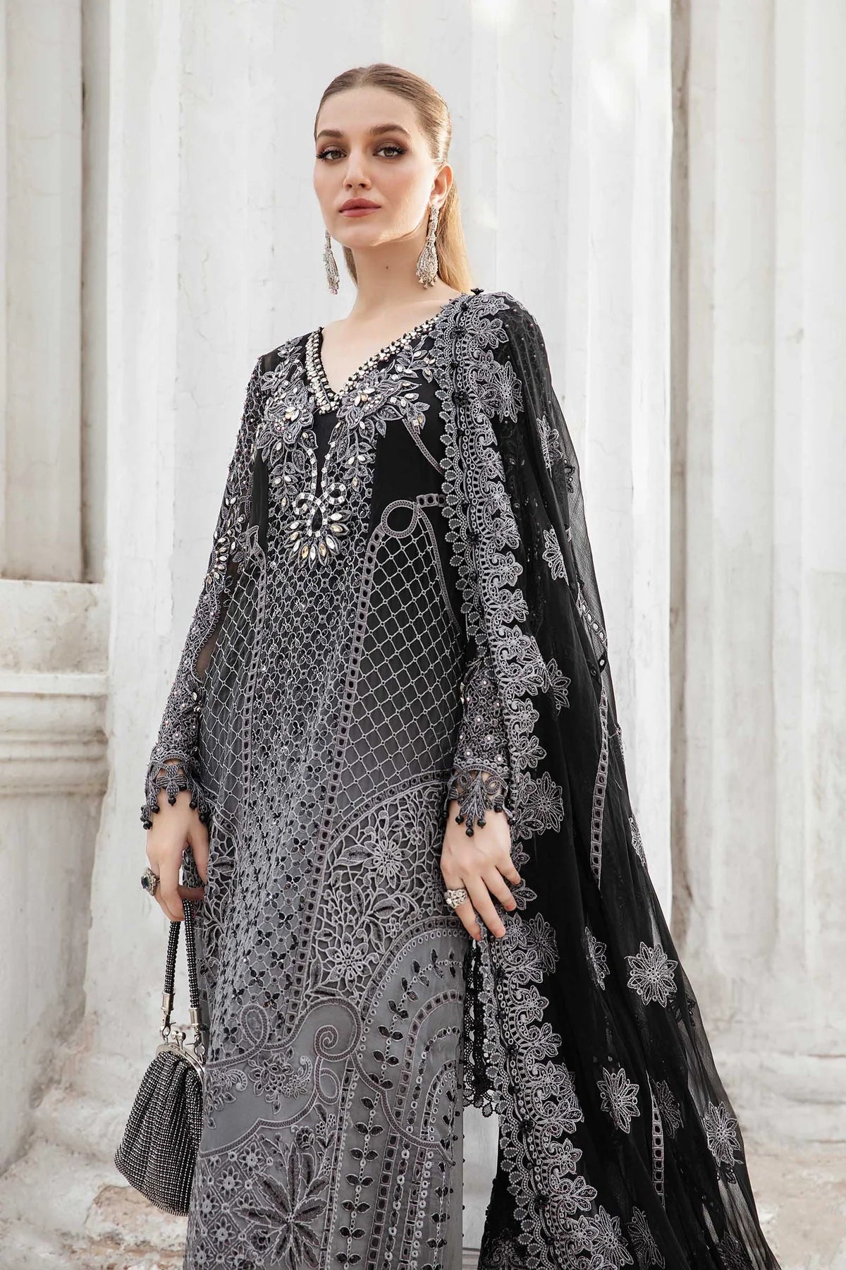 MARIA.B Chiffons Suit Collection 2024 | MPC-24-101