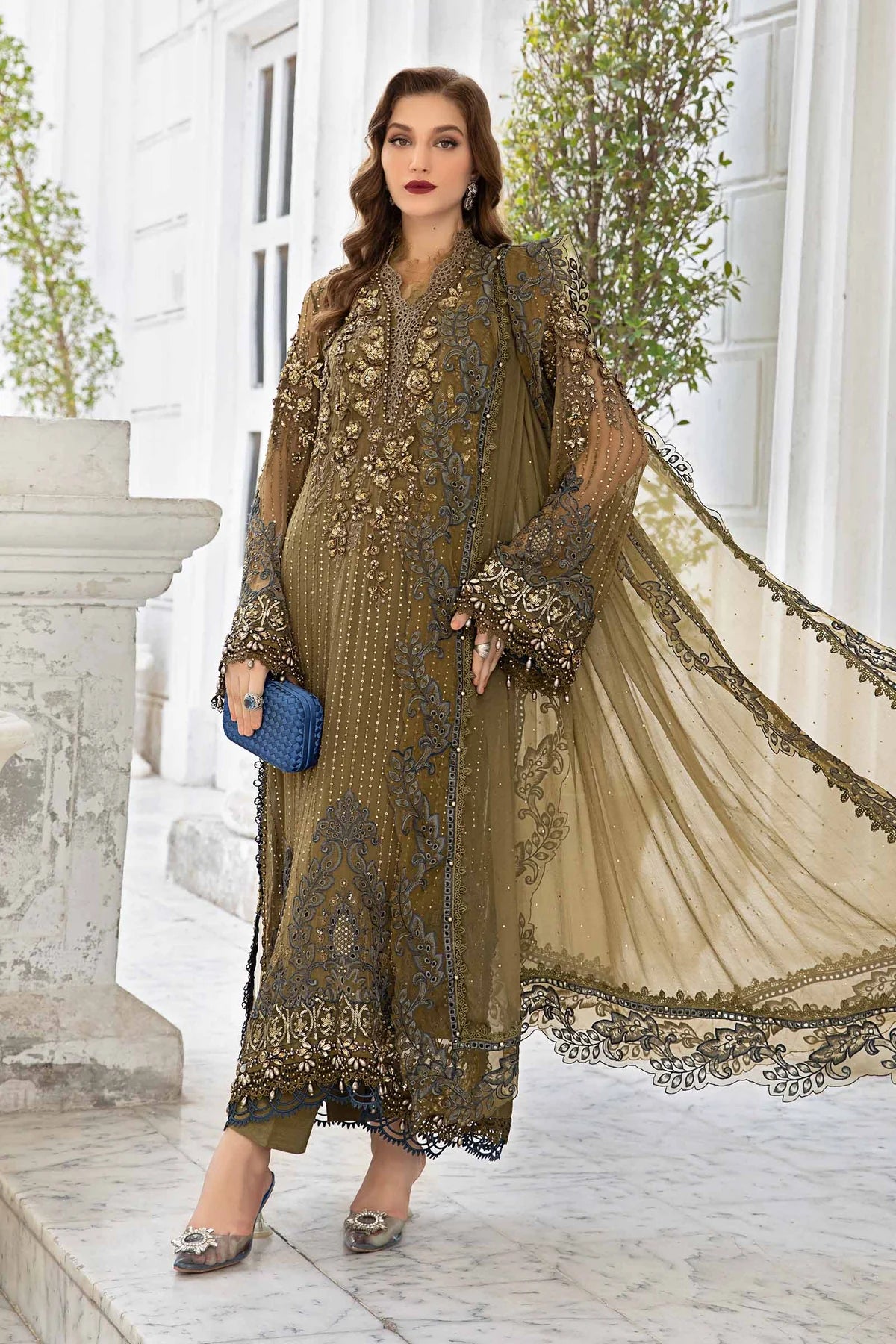 MARIA.B Chiffons Suit Collection 2024 | MPC-24-108