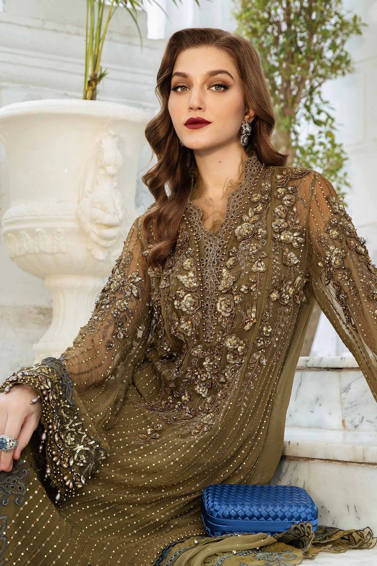 MARIA.B Chiffons Suit Collection 2024 | MPC-24-108