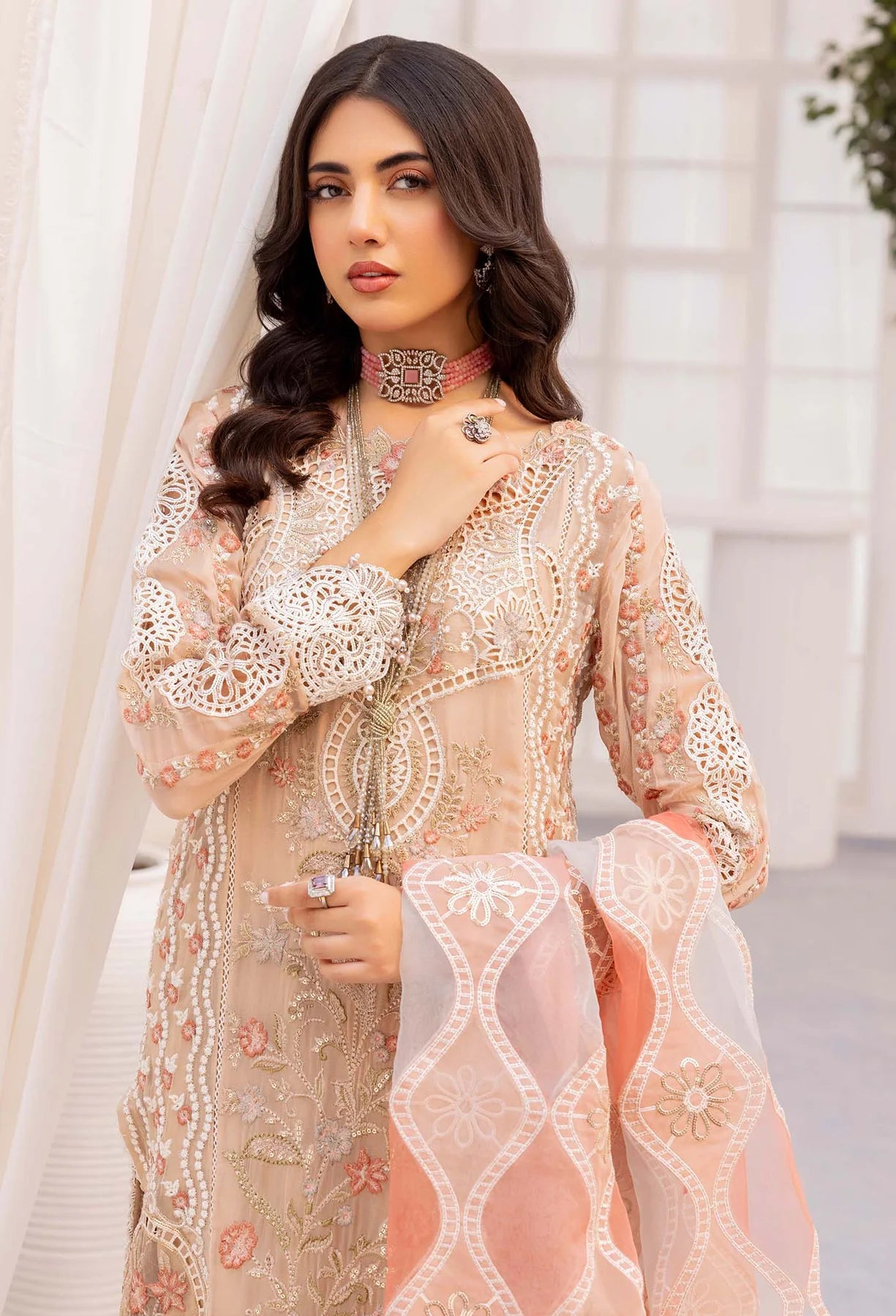 Adan's Chantelle Chiffon Suits | 2024 | PEACH JASPER