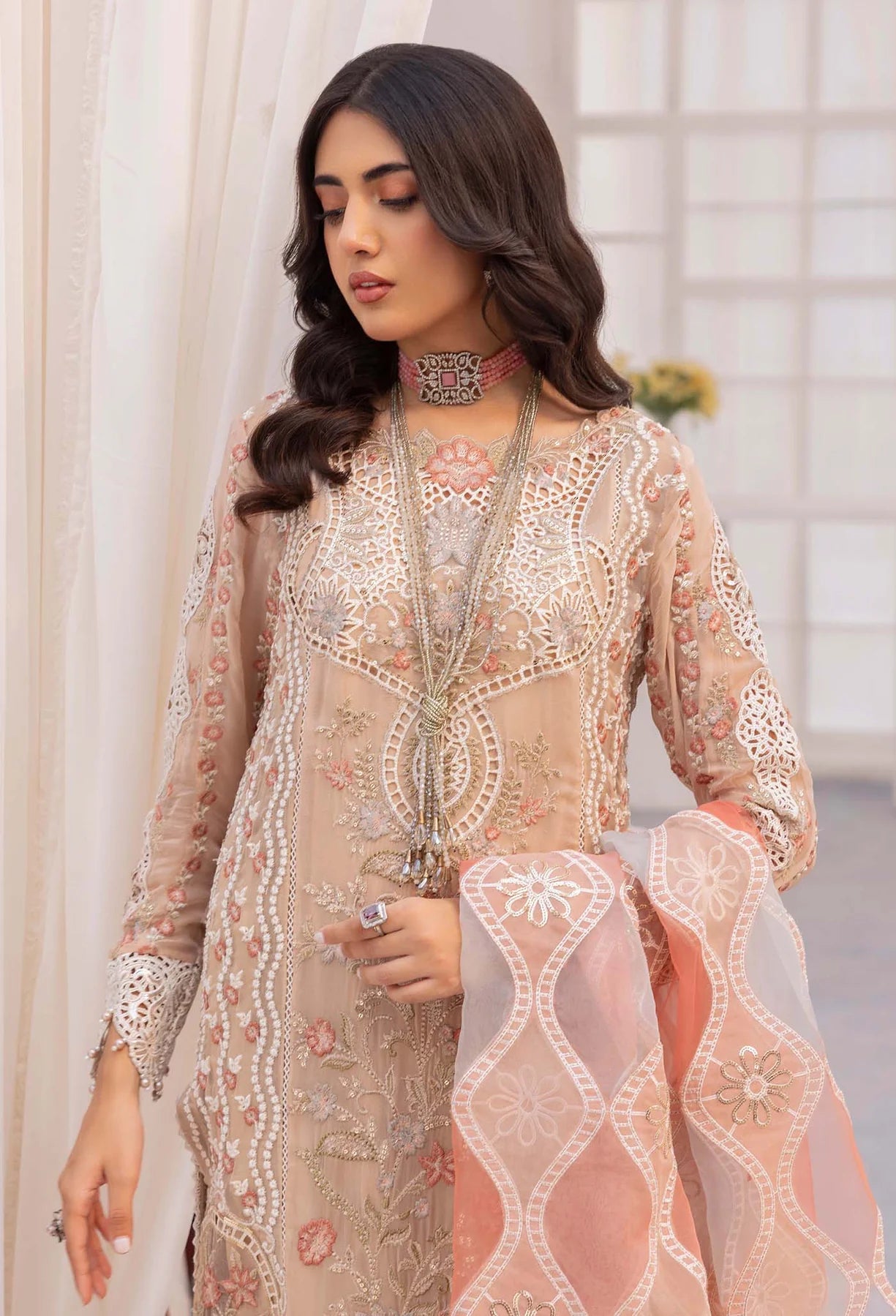 Adan's Chantelle Chiffon Suits | 2024 | PEACH JASPER
