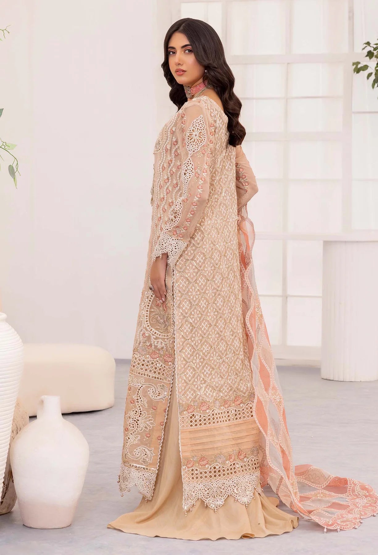 Adan's Chantelle Chiffon Suits | 2024 | PEACH JASPER