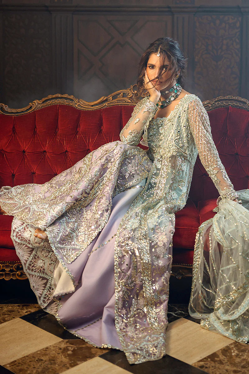 Mushq Stardust | Unstitched Wedding Suits Collection - 2024 - Silver Screen
